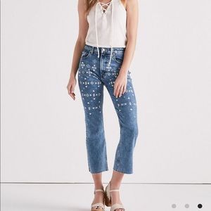 Lucky Brand Embroidered Jeans
